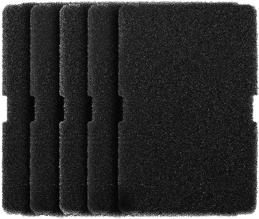 INF 5er-Pack Polyester-Schwamm Trockner-Flusenfilterpads – Schwarz, kompatibel mit Beko Trocknern, 24.4cm x 15cm