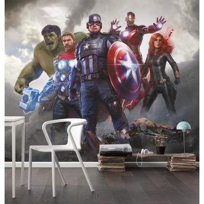 Kindertapete KOMAR "Marvel Avengers Working Together", bunt, B:300m H:250m, Vlies, Tapeten