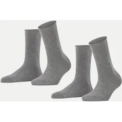 Socken 2er-Pack Happy Grau 39-42