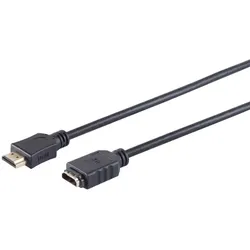 HDMI-A Verlängerungskabel, 4K, schwarz, 3m