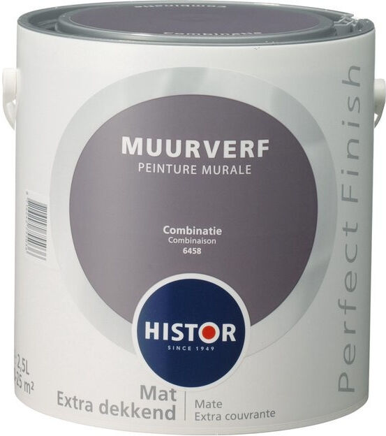 Histor Perfect Finish Muurverf Mat - Combinatie - 2,5 liter