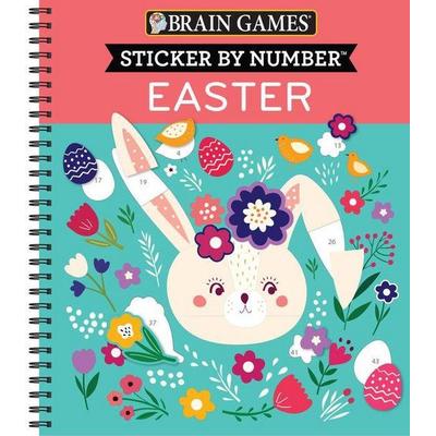 Brain Games - Sticker by Number: Easter, Taschenbuch von Publications International Ltd,Brain Games,New Seasons, Publications International, Ltd.,