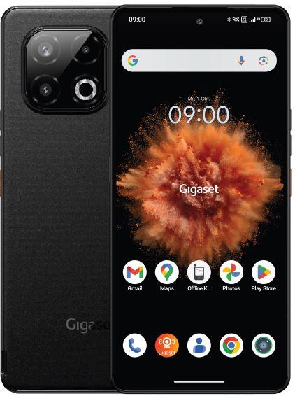 Gigaset GS6 PRO, 16,9 cm (6.67"), 8 GB, 128 GB, 64 MP, Android 15, Schwarz