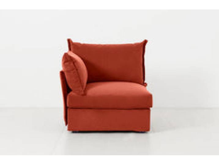 Linke Armlehne für modulares Sofa Model 06, Paprikarot
