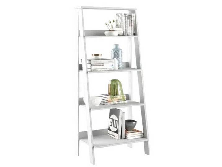 Etagère Escalier - TOK - 4 Niches - Blanc - L 61 x H 140.3 cm - Montage facile