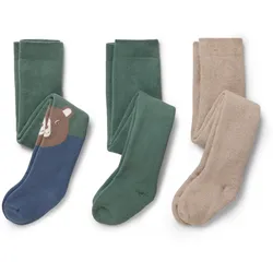 Tchibo - 3 Paar Kinder-Frottee-Thermostrumpfhosen - Jungen - Gr. 122/128 - dunkelblau