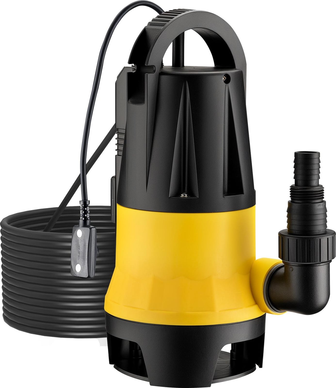 Wiltec vuilwaterpomp met sensor, 550 W, dompelpomp met 2 modi, 12500 l/u capaciteit en 7 meter opvoerhoogte