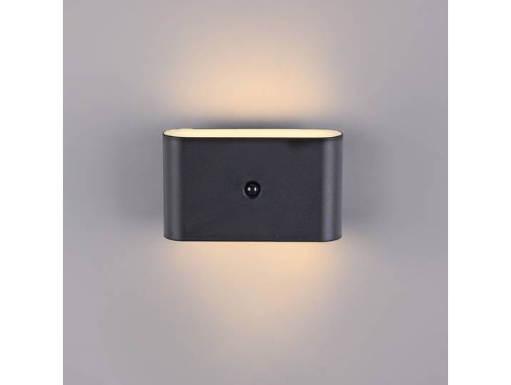 Applique LED à batterie 7 x 10 x 16cm Noir/Noir Fer laqué Polycarbonate LED Module LED