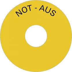 Dreifke® Schild NOT-AUS, Folie, Ø 75 mm