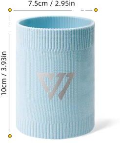 Friendly Fresh Finds Sports Wrist Guard Lightweight, Breathable Sweat Absorbing Wrist Band For Men Ideal For Basketball, Volleyball blue
