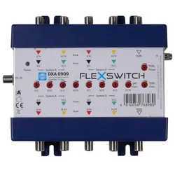 WISI DXA0909 FLEXSWITCH Linienverstärker, 8 x SAT-ZF und 1 x Terrestrisch 76898 DXA 0909