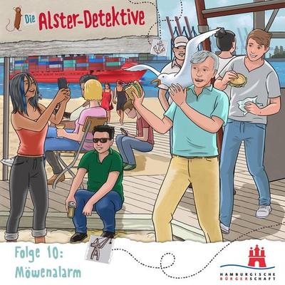 Die Alster-Detektive - Folge 10 Möwenalarm - Kai Schwind,Katrin Wiegand, Audio, 9783947966462