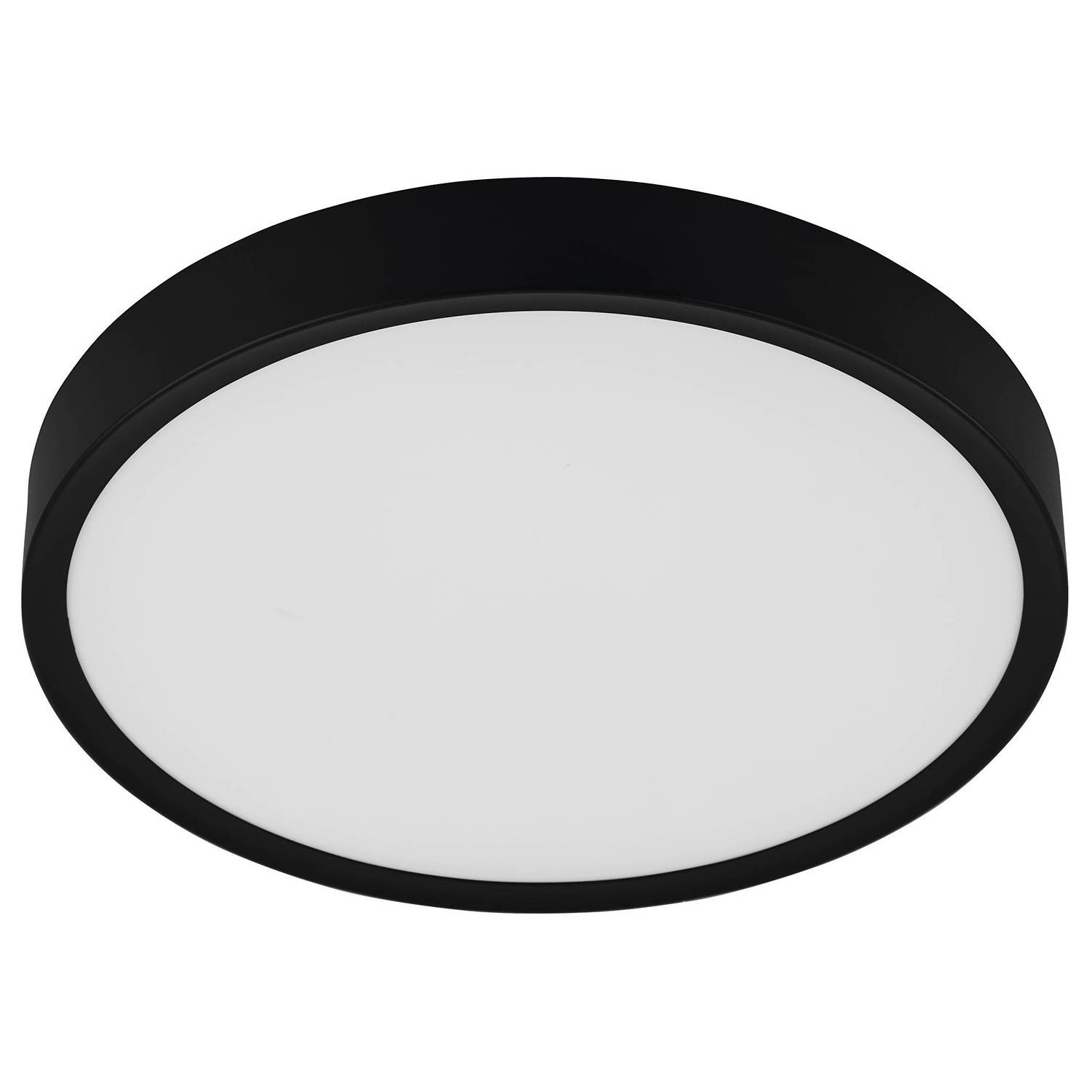 home24 LED-plafondlamp IV zwart Ø 44 cm