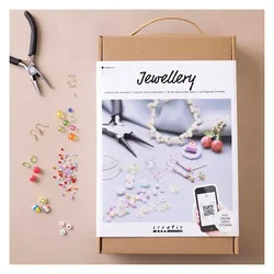 Creativ Company DIY Kit - Starter Craft Kit Jewellery Vibrant colours