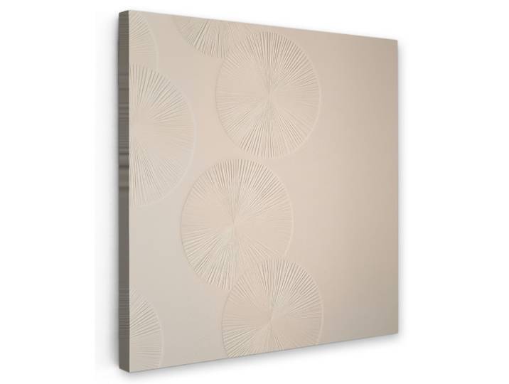 LEINWANDBILD Japandi - Beige - Modern Wandbild Wohnzimmer 50x50 cm