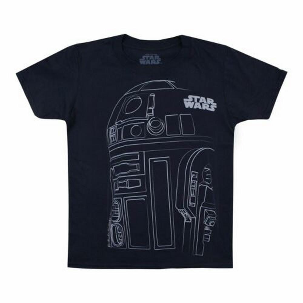 Star Wars Jongens R2-D2 Outline T-shirt (Marine)