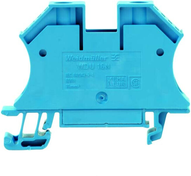 Weidmüller Bornier de passage 60x12x47mm bleu WDU 16N (0455114)