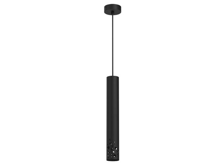 Schwarze Pendelleuchte im Tuben-Design, Modell TIBIA BUBLE 5721, Marke Luminex