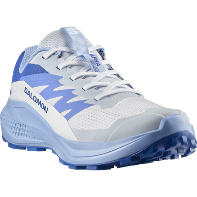 Trailrunningschuh SALOMON "ALPHAGLIDE", Damen, Gr. 42,5, blau (ancient water, bluing, brunnera blau), Synthetik, Textil, Schuhe, für mehr Grip