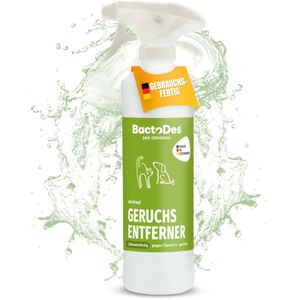 BactoDes Enzymreiniger Geruchsentferner, Animal Ready, gebrauchsfertig, gegen Tierurin und -gerüche, Spray 500ml