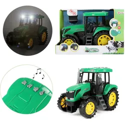 Toi-Toys 28095B TRACTOR großer Spielzeugtraktor mit Licht & Sound – 27 cm