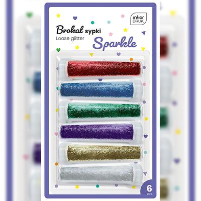 Interdruk Loser Glitter/Glitzer 6x7g Sparkle