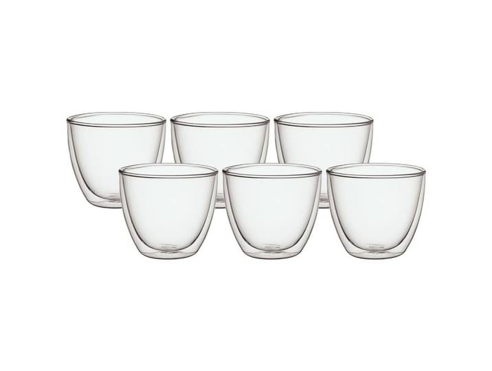 DOPPELWANDIGE BECHER Manufacture Rock transparent 250 ml 6er Set