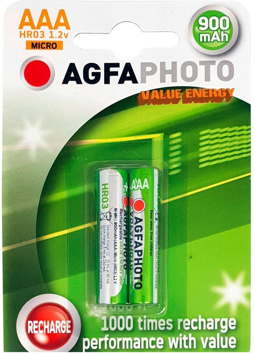 AgfaPhoto NiMh Micro Batterij 1000 mAh