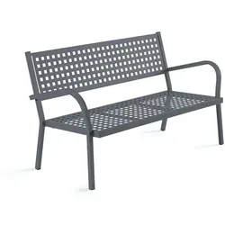 Metall Gartenbank Alice 110 cm AG - antik grau