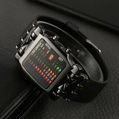 The Cart Load Waterproof Quartz Luxury Men's LED Sports Digital Date Wristwatch, Colorful Bracelet For Men, Trendy Waterproof LED Time Waterproof Quartz Luxury Men's LED Sports Digital Date Wristwatch, Colorful Bracelet For Men, Trendy Waterproof LED Time