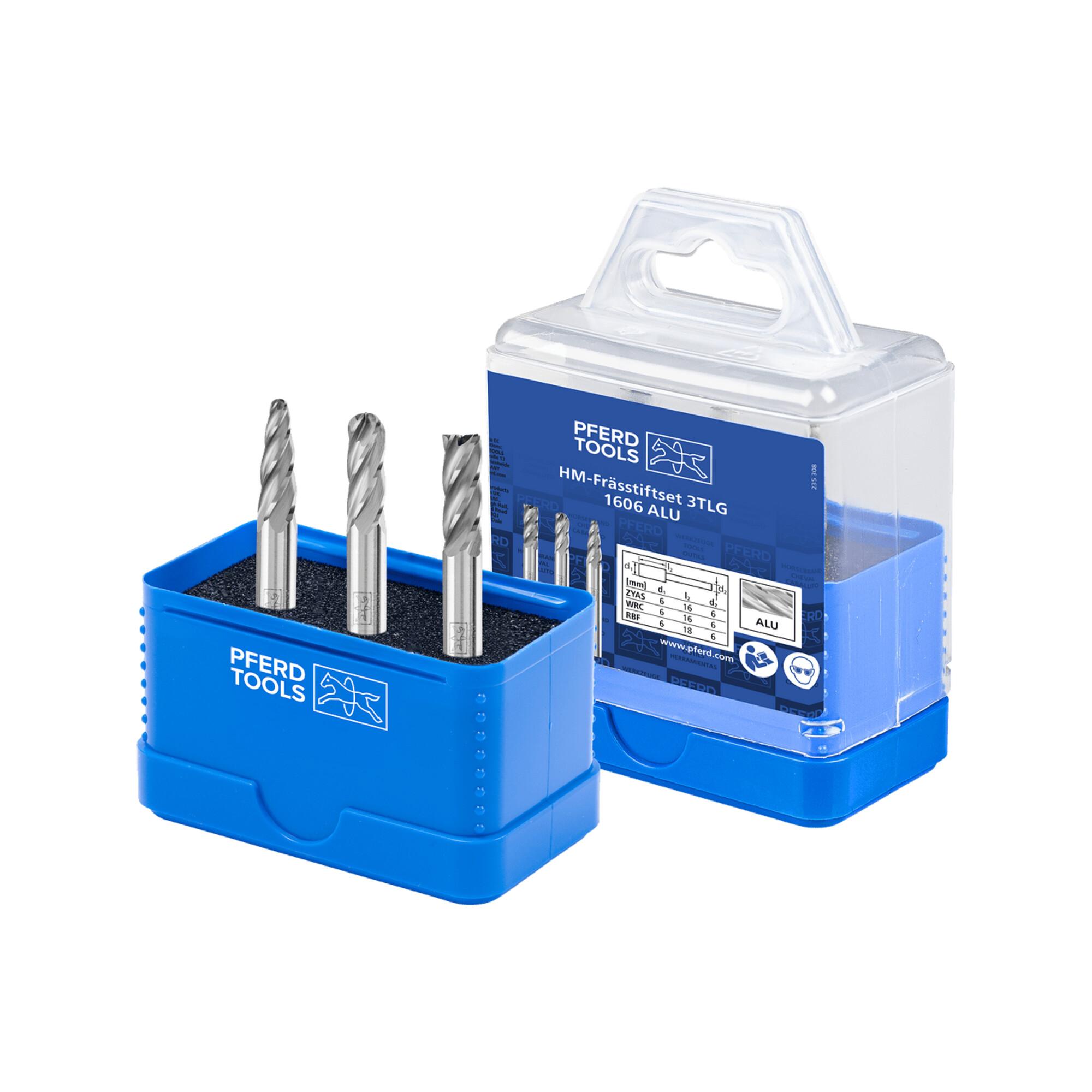PFERD Tungsten carbide burrs 1606 ALU 3tlg (21901606)