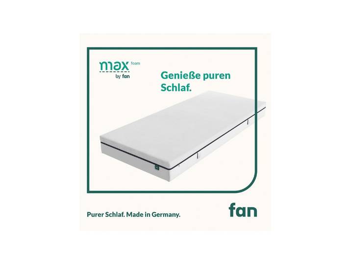 Mehrzonen-Matratze „max foam by fan“, Größe 132 (90/200 cm)