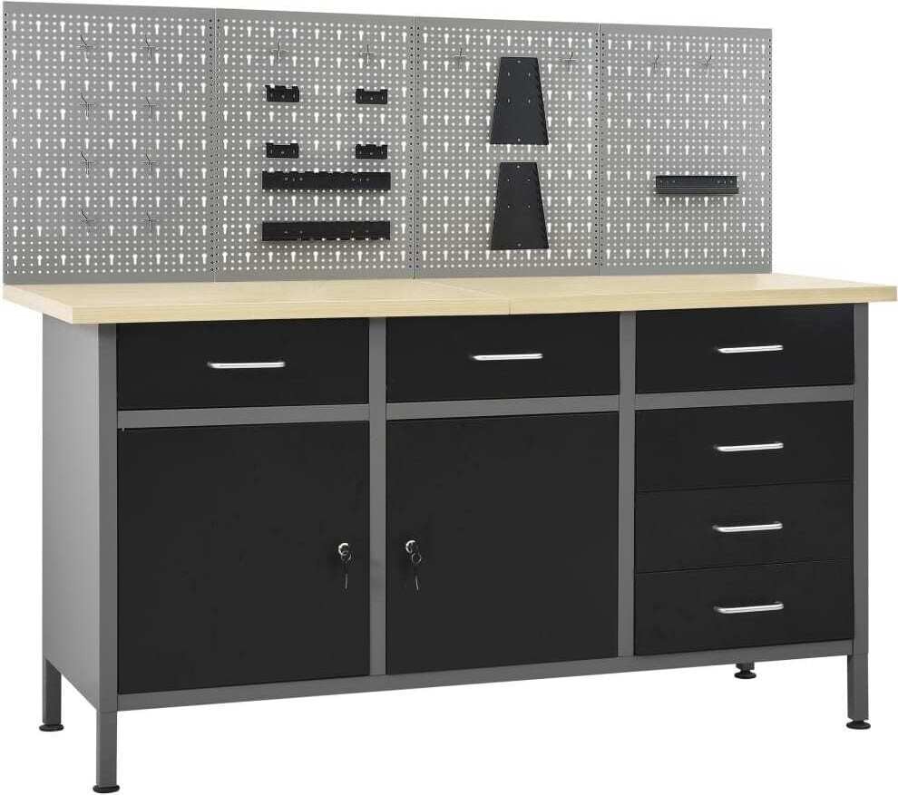De Living Store werkbank met 4 gereedschapswanden