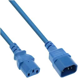 InLine, Verlängerungskabel, 55er Bulk-Pack  Kaltgeräteverlängerung, C13 auf C14, blau, 1m (1 m)
