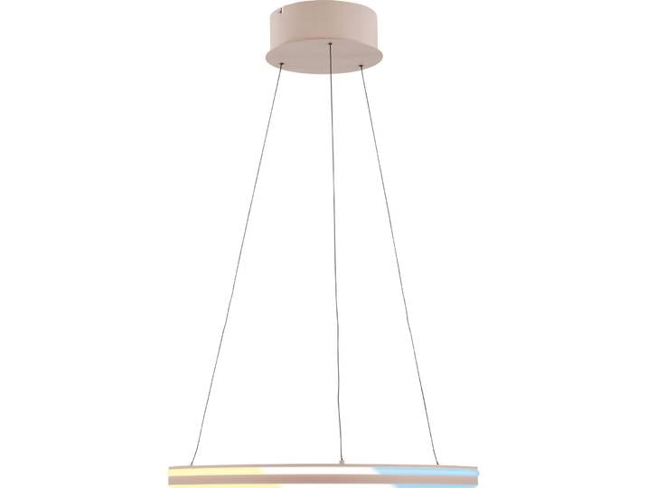 Pendellampe Mattia Kunststoff/Metall beige Ø 60cm 30W LED - LED- LED Energiesparlampe