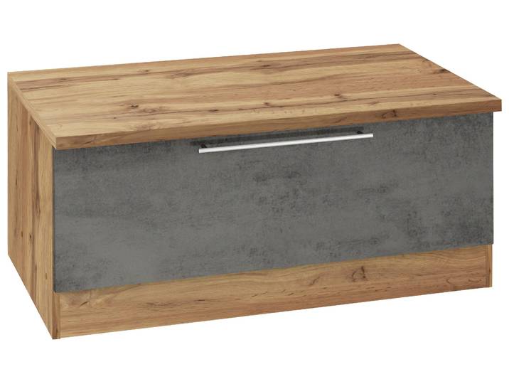 Sitzbank KOCHSTATION KS-Samos , grau (beton dunkel), B:100cm H:47cm T:60cm, Sitzbänke, Sitzbank