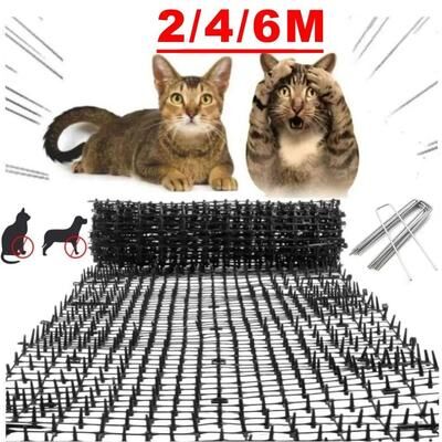 Inspired Finds Humane Cat Scat Mat Anti Digging Garden Protector Prickle Strip Barrier For Pets 11.81x78.74in