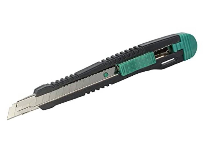wolfcraft Standaard Afbreekmes 9 mm - Hobbymes met Metalen Geleiding