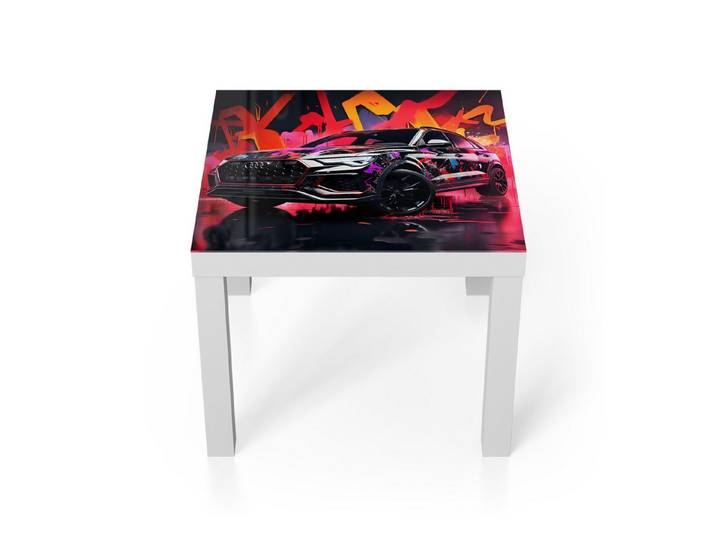 DEQORI Couchtisch 'Urbane Geschwindigkeit', Glas Beistelltisch Glastisch modern