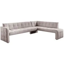 Exxpo by Gala Eckbank Barista Cord Braun Cappuccino 3-Sitzer