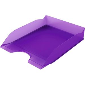 Durable Briefablage 1701674992, Basic, A4, lila transluzent, stapelbar, Kunststoff