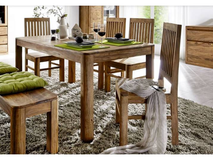 Esszimmerstuhl 2er-Set 'Indian Sunset' Sheesham