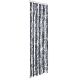 vidaXL Insektenschutz-Vorhang Silbern 56x185 cm Chenille