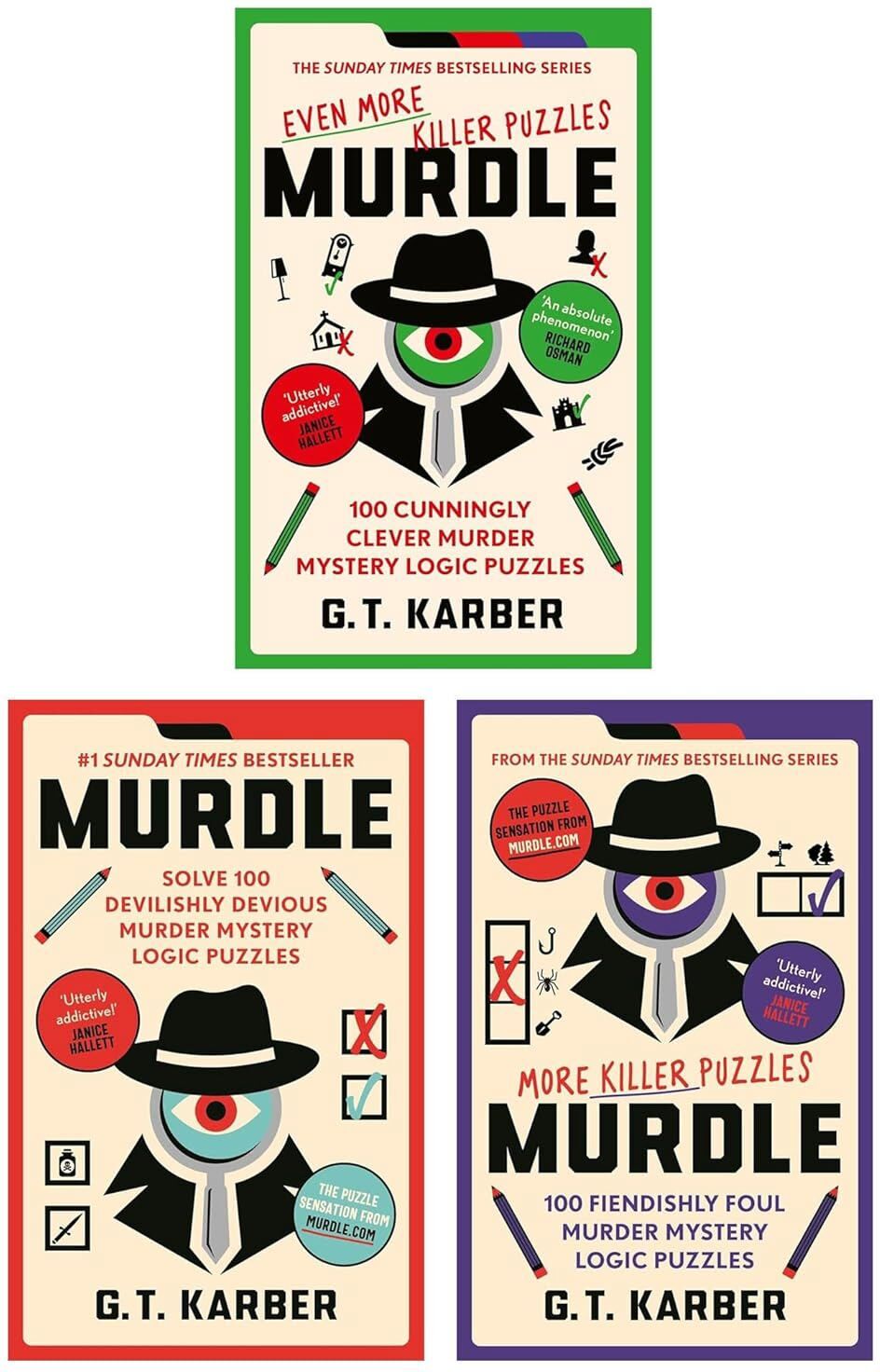 Profile Book ltd Murdle Puzzle Series 3 Books Collection Set (Murdle, Murdle: More Killer Puzzles & Murdle: Even More Killer Puzzles)