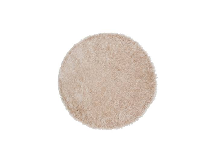 Runder Design Hochflor-Teppich „Natta“ Ø 200 cm Beige VE DESIGN