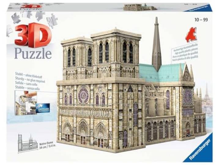 Ravensburger Notre Dame Parijs - 3D puzzel gebouw - 324 stukjes
