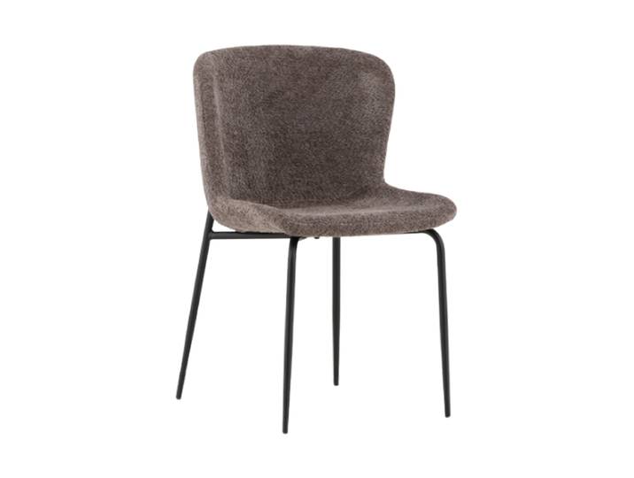 Design Esszimmerstuhl „Modesto“ mit Bouclé-Bezug Bouclé Grau VE DESIGN