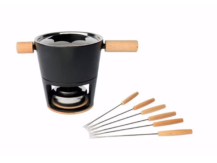 Stöckli Fonduegarnitur Titlis, 16cm – Fondue Set – schwarz