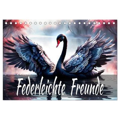 Federleichte Freunde (Tischkalender 2027 DIN A5 quer), CALVENDO Monatskalender