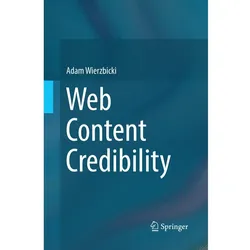 Web Content Credibility, Fachbücher von Adam Wierzbicki